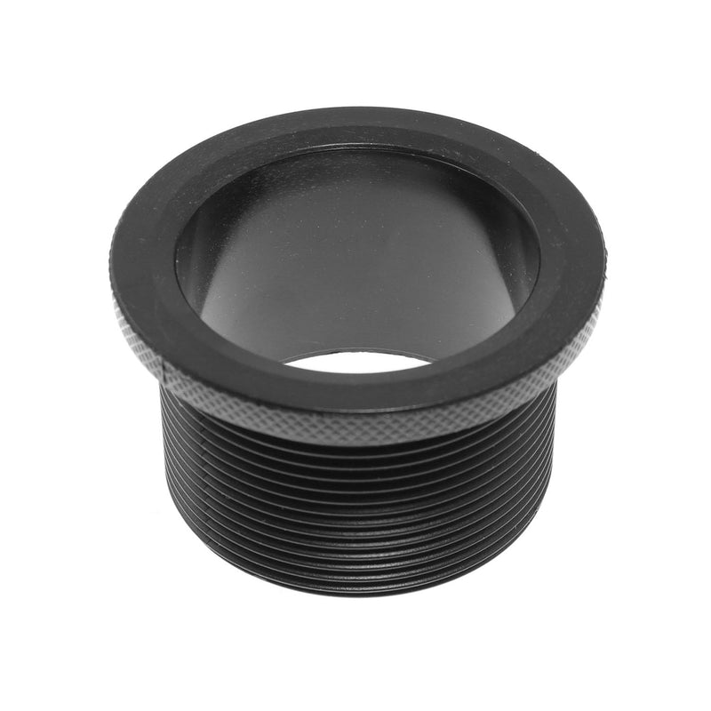 [Australia - AusPower] - Maxmoral 2PCS Shower Drain Flange Thread Adapter 2 inch Threaded Pipe for Square Adjustable Ring Rubber Coupler Black 