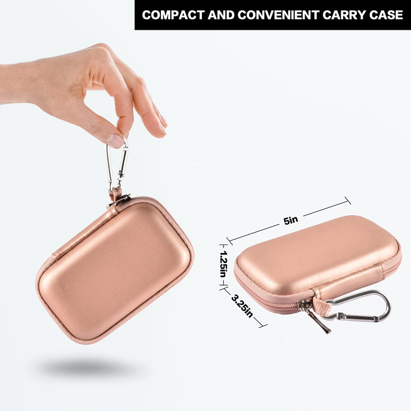 [Australia - AusPower] - Hard Case Compatible with SanDisk 500GB/ 1TB/ 2TB/ 4TB Extreme Portable SSD - Up to 1050MB/s - USB-C, USB 3.2 Gen 2 - External Solid State Drive. Carrying Travel Holder for USB Cables -Pink (Box Only) pink 