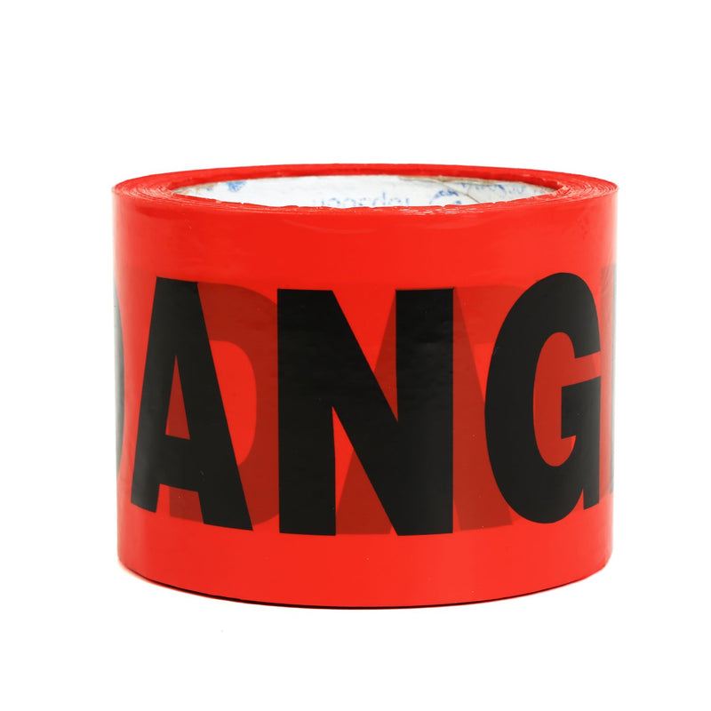 [Australia - AusPower] - TopSoon Red DANGER Tape Caution Tape Barrier Tape Safety Warning Tape Sharp Red Color 3-Inch by 300-Feet Roll Non-Adhesive 300 Feet Red "DANGER" 