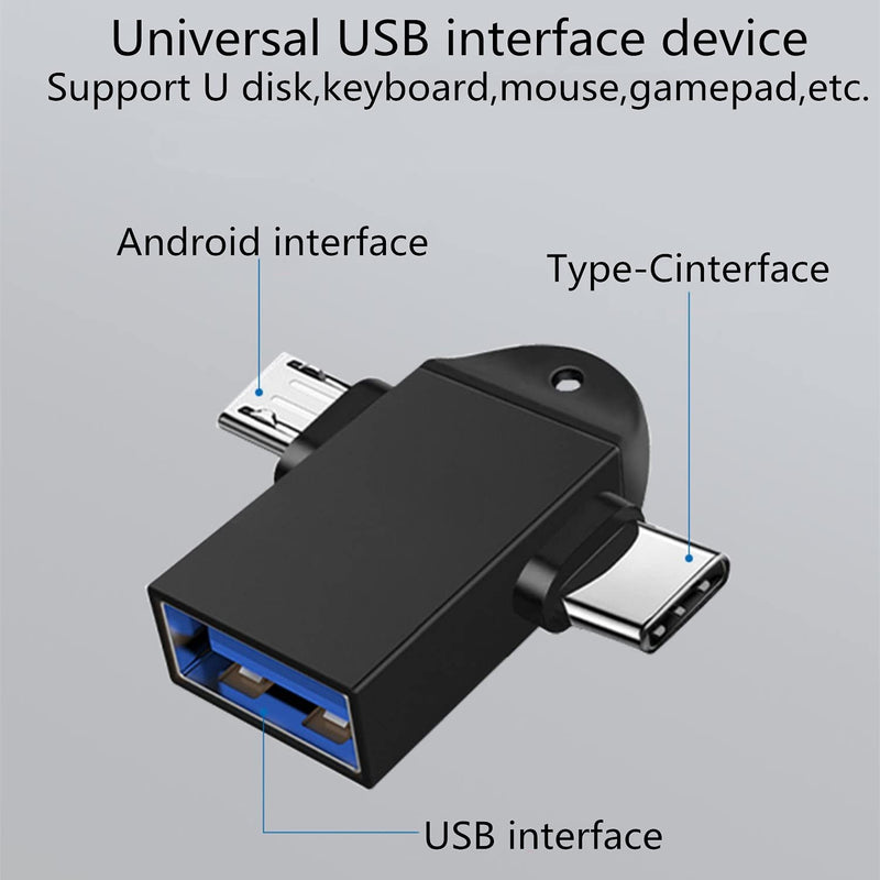 [Australia - AusPower] - OTG Adapter 2 in 1 Type C Micro USB 3.0 OTG Adapter Converter That is Used for Data Synchronization The OTG Converter is Suitable for Media TV Sticks, Android Phones or Tablets 