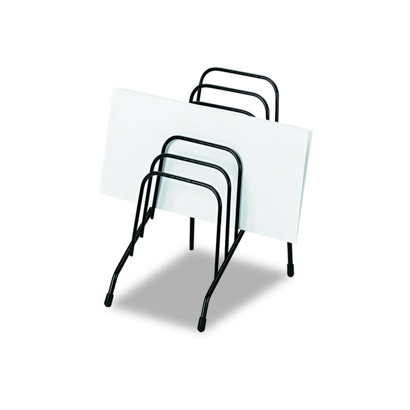 [Australia - AusPower] - Fellowes Step File Junior Wire Organizer Rack, 6 Sections, Black (72613) 1-Pack 
