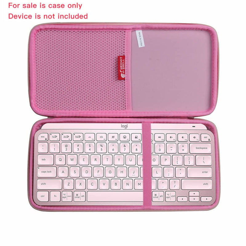 [Australia - AusPower] - Hermitshell Hard Travel Case for Logitech MX Keys Mini Minimalist Wireless Illuminated Keyboard (Rose Gold + Pink) 