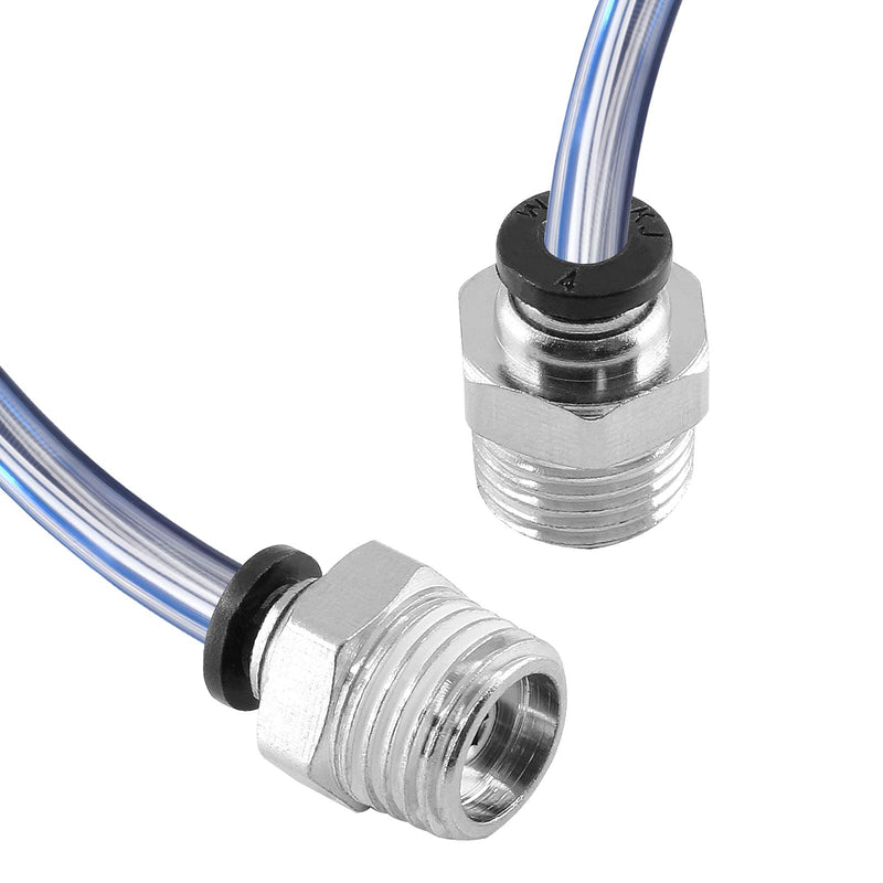 [Australia - AusPower] - Qjaiune 5Pcs Male Straight Push to Connect Fittings 10mm Tube OD x 1/4 inch NPT Thread, Air Push Connect Tool Pneumatic Hose Fittings 10mm x 1/4" NPT (5pcs) 