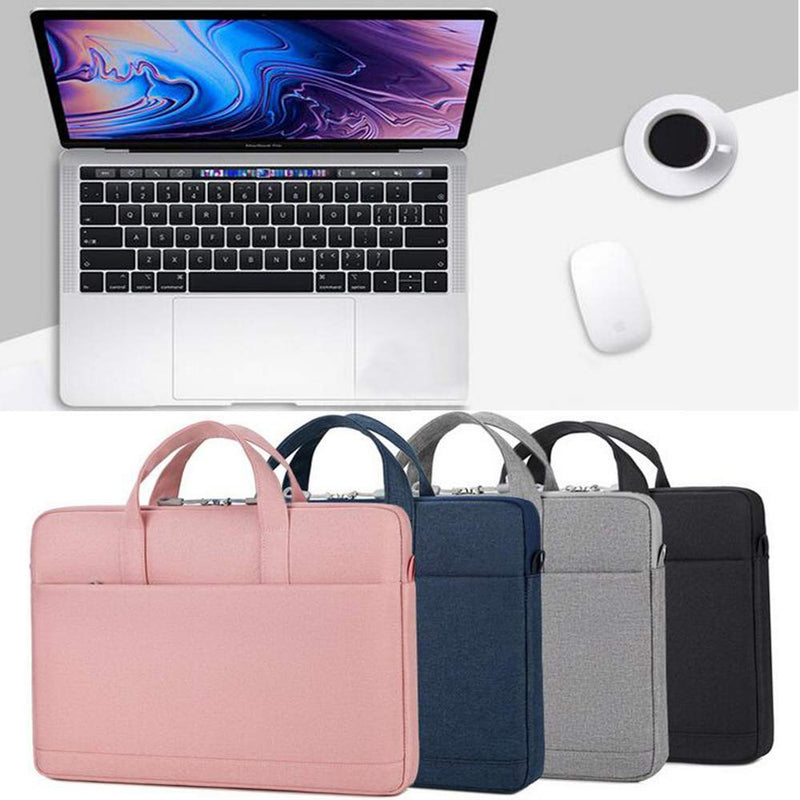 [Australia - AusPower] - 14-15 Inch Waterpoof Laptop Briefcase for Dell XPS 15 7590 9575 9570, HP Pavilion x360 14/HP Stream 14 inch/HP Chromebook 14, Lenovo Yoga C740/Lenovo Flex 5 14", Acer Chromebook 14, 14" Notebook Bag 14 - 15 inch Pink 