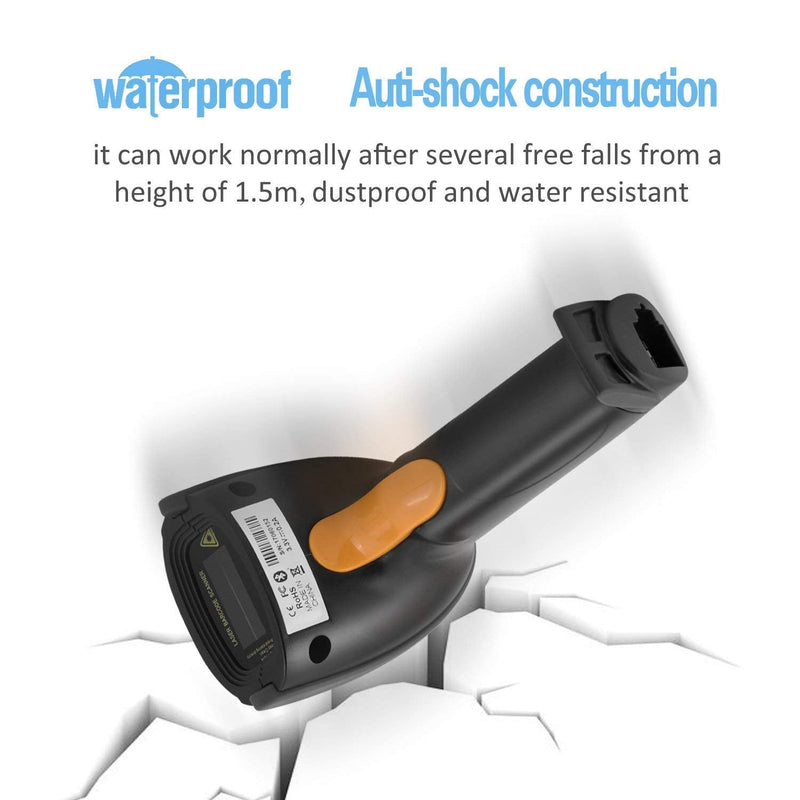 [Australia - AusPower] - 1D Wired Bar Code Scanners Readers for Computers, UNIDEEPLY USB Cable Laser Barcode Handheld, Hand Scanning Label UPC EAN Reader Gun Retails for Supermarket, Convenience Store, Warehouse, Black 