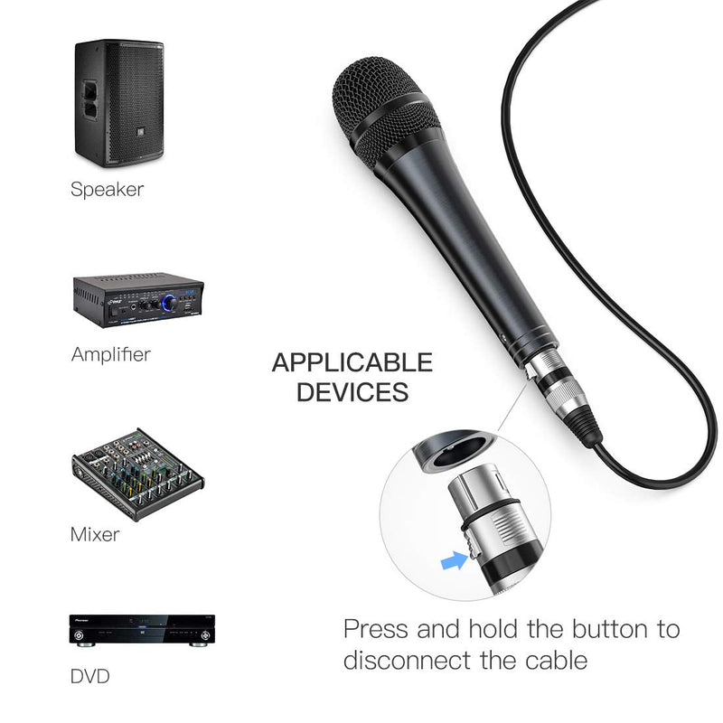 [Australia - AusPower] - Karaoke Microphone,Fifine Dynamic Vocal Microphone for Speaker,Wired Handheld Mic with On and Off Switch and14.8ft Detachable Cable-K6 