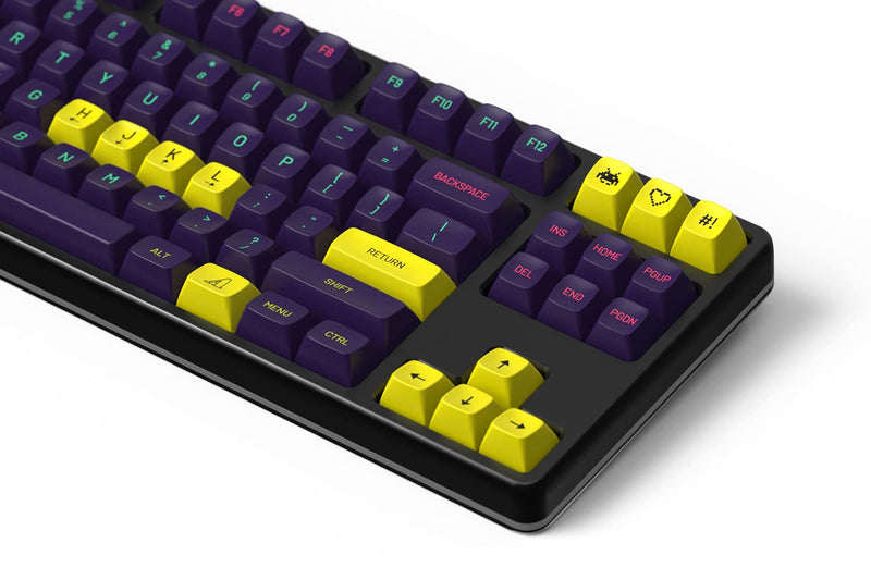 [Australia - AusPower] - DROP + MiTo MT3 Cyber Custom Keycap Set, ABS Hi-Profile Keycaps, Doubleshot Legends, Cherry MX Compatible Extras for Mechanical Keyboards (Novelty),Yellow Novelty 