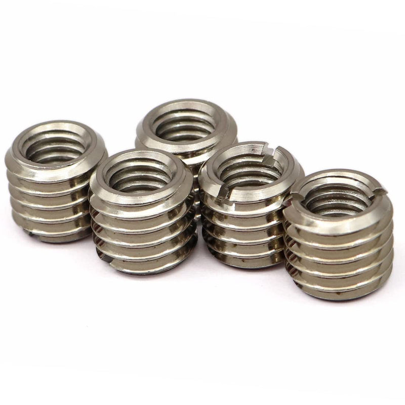 [Australia - AusPower] - GXARTS 5 x Thread ADAPTERS M12 12MM Male to M8 8MM Female Threaded Reducers Female Screw Sleeve Conversion Nut Female Screw Sleeve Conversion Nut M12-M8(12MM-8MM) 