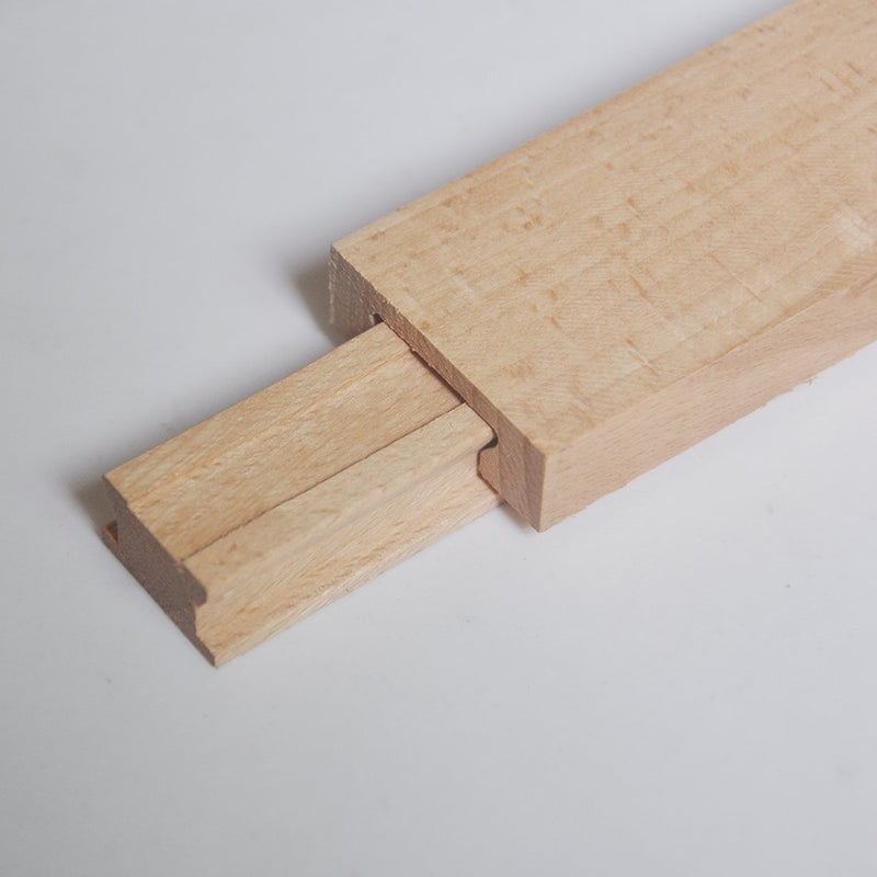 [Australia - AusPower] - Btibpse Wooden Drawer Slides 40cm Classic Wood Center Guide Track (15-3/4'') 15-3/4'' 