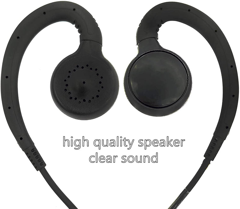 [Australia - AusPower] - JUYODE XPR3300e Earpiece for Motorola XPR3000 XPR3300 XPR3500 XPR 3000e XPR3500e Walkie Talkie w/Pogo Pin Radio Earpiece with C Swivel Earhook 
