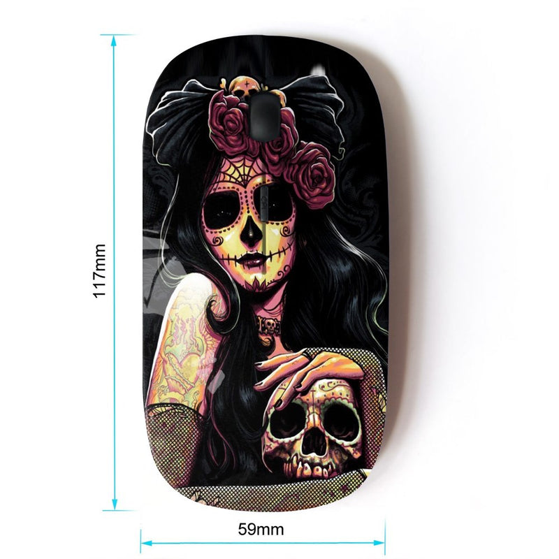 [Australia - AusPower] - KOOLmouse [ Optical 2.4G Wireless Mouse ] [ Black Rose Skull Death Candy Skull ] 