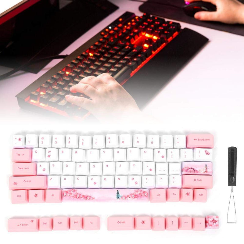 [Australia - AusPower] - Replaceable Keycaps,73 PBT Sublimation Keycaps,with Cute Patterns,Abrasion Resistance,Easy to Install,Suitable for Mechanical Keyboards (#2) #2 