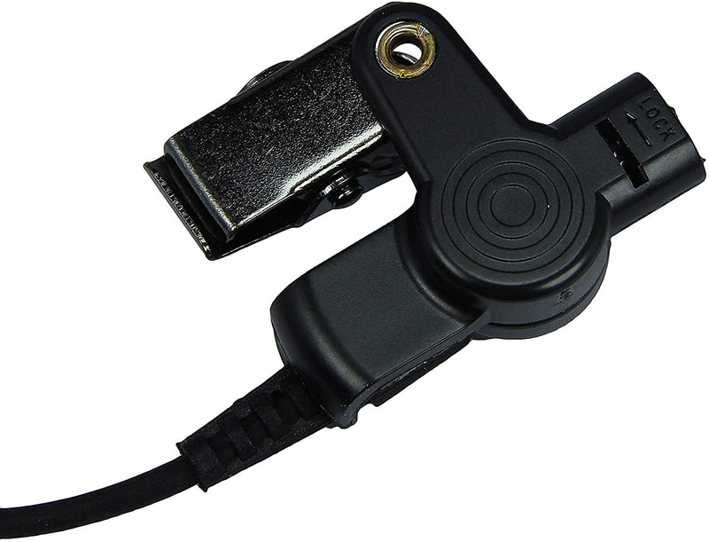 [Australia - AusPower] - MaximalPower Surveillance kit with Kevlar Enforcement in The Cable for 2 Way Radio Kenwood TK380, TK3160 Hand Free Earphone, 2 pin Plug, Black 