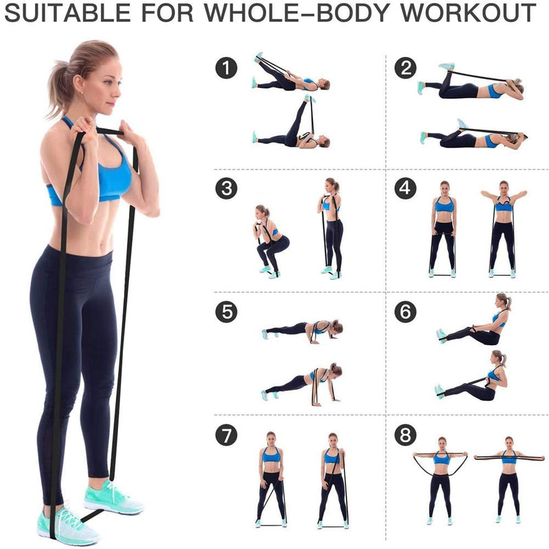 [Australia - AusPower] - Tifereth Pull-Up Bands Resistance-Bands Exercise-Bands - Pull up Assistance Bands Workout Bands Resistance for Women Long Resistance Bands Resistance Loop Bands Perfect for Gym Home Black (25-65lbs) 