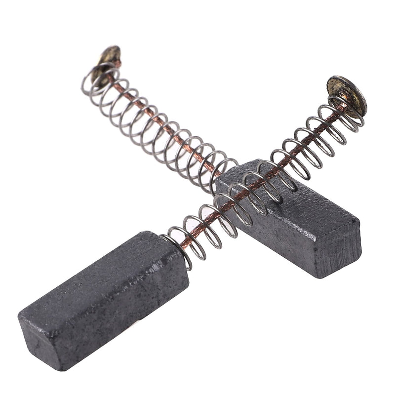 [Australia - AusPower] - TOPPROS 10 Pcs Carbon Brushes with wire leads and brush springs attached 19mm x 7 mm x 6 mm for Generic Electric Motor 