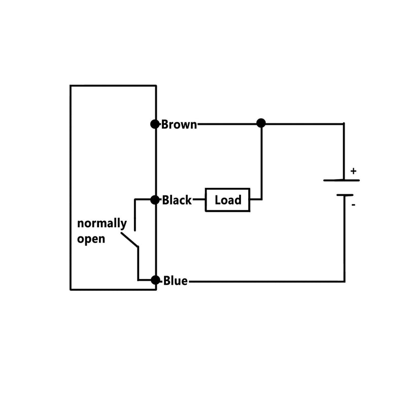 [Australia - AusPower] - Twidec/10mm Hall Effect Proximity Sensor Inductive Switch NPN NO（Normally Open) with Magnet DC5-30V NJK-5002C 