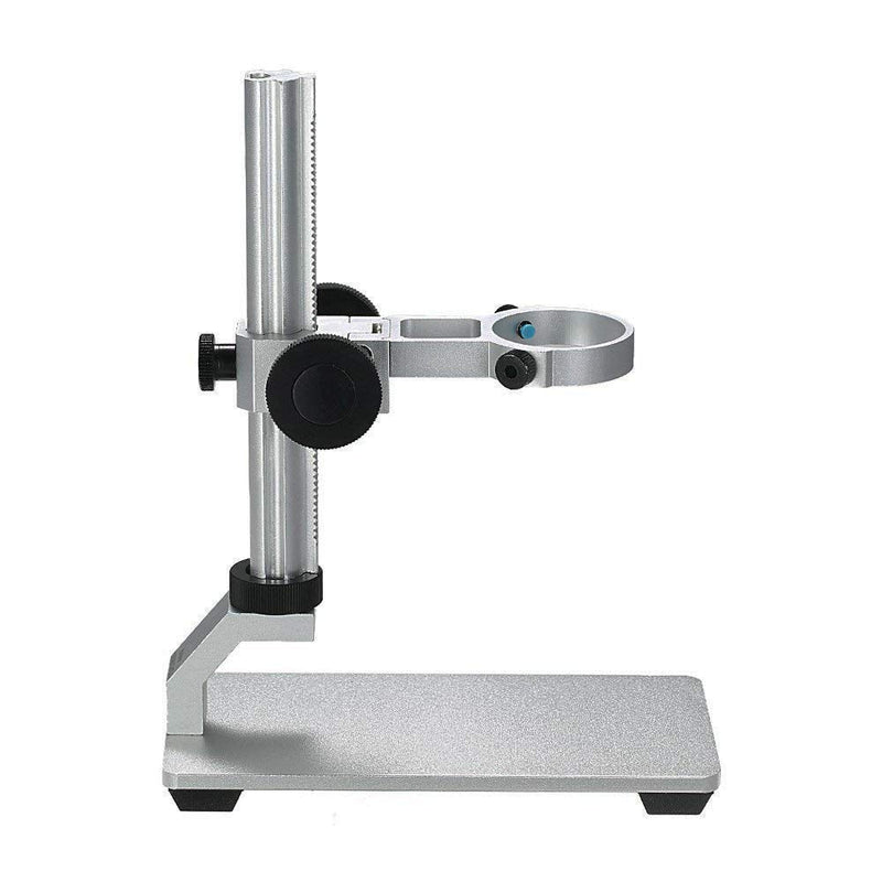 [Australia - AusPower] - Aluminum Alloy Stand Holder for USB/Wi-Fi Digital Microscope, Bysameyee Universal Diameter Metal Mount with Microscope Carrying Case (No Light) No Light 