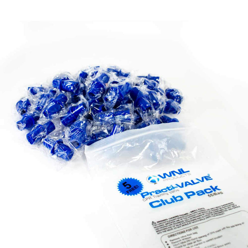 [Australia - AusPower] - WNL Products 5000TV-CP Practi-Valve CPR Training Valve Fits All WNL Adult Child and Infant Training Masks (55 Valves) 55 