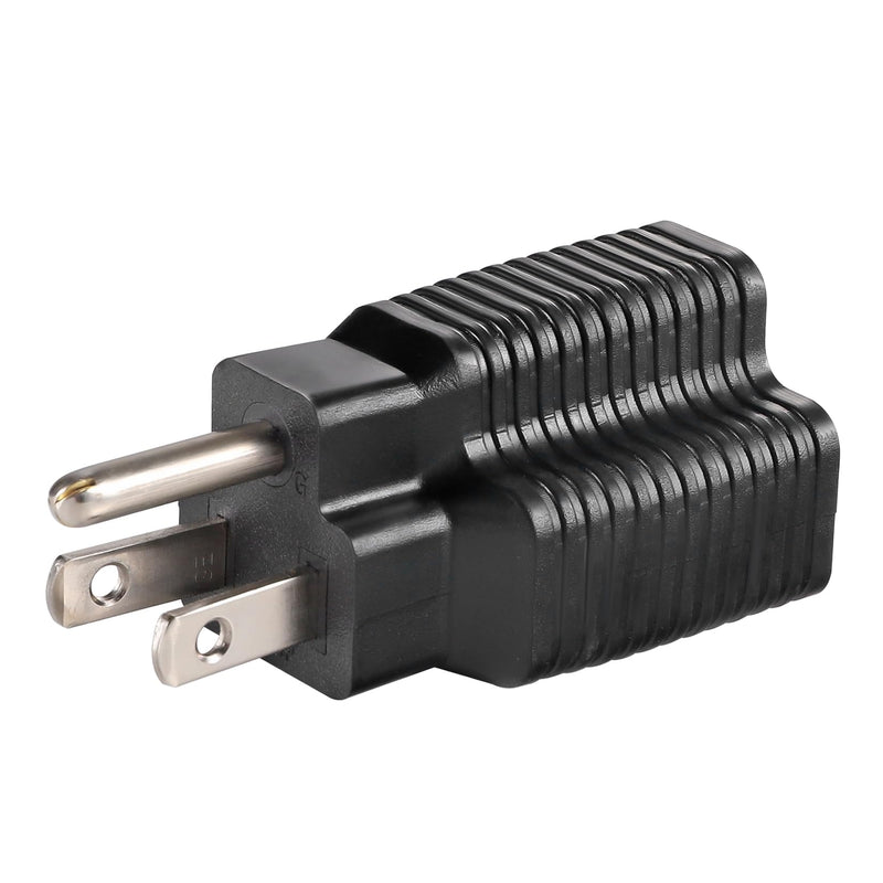 [Australia - AusPower] - TENINYU [4-in-1] NEMA 5-15R to 5-15P 5-20P 6-15P 6-20P Adapter,15 Amp Household Plug to 20 Amp T-Blade Female Adapter,15 Amp Male to 20 Amp Female Plug Outlet 3 Prong Household T-Blade Adapter (1) 1 