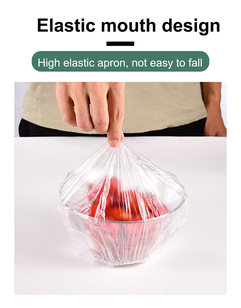 [Australia - AusPower] - 100PCS Fresh Keeping Bags,Reusable Elastic Food Storage Covers, Plastic Bowl Covers with Elastic Edging Stretch Plastic Wrap Bowl Covers 