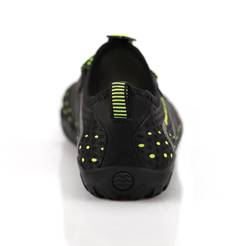 [Australia - AusPower] - Teemie Water Shoes for Men Women Quick-Dry Barefoot Aqua Sock Outdoor Athletic Sport Shoes 6 Women/4.5 Men 0-black 