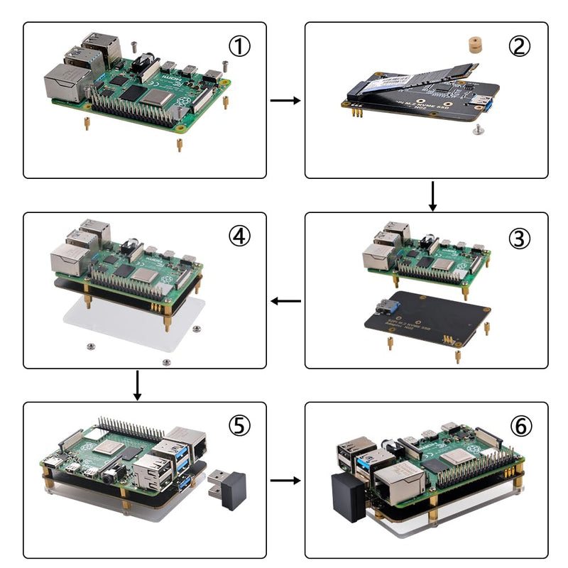 [Australia - AusPower] - GeeekPi M.2 NVME SSD Storage Expansion Board for Raspberry Pi 4, Only Support M.2 NVME SSD (Pi Board or M.2 NVME SSD NOT Included) 