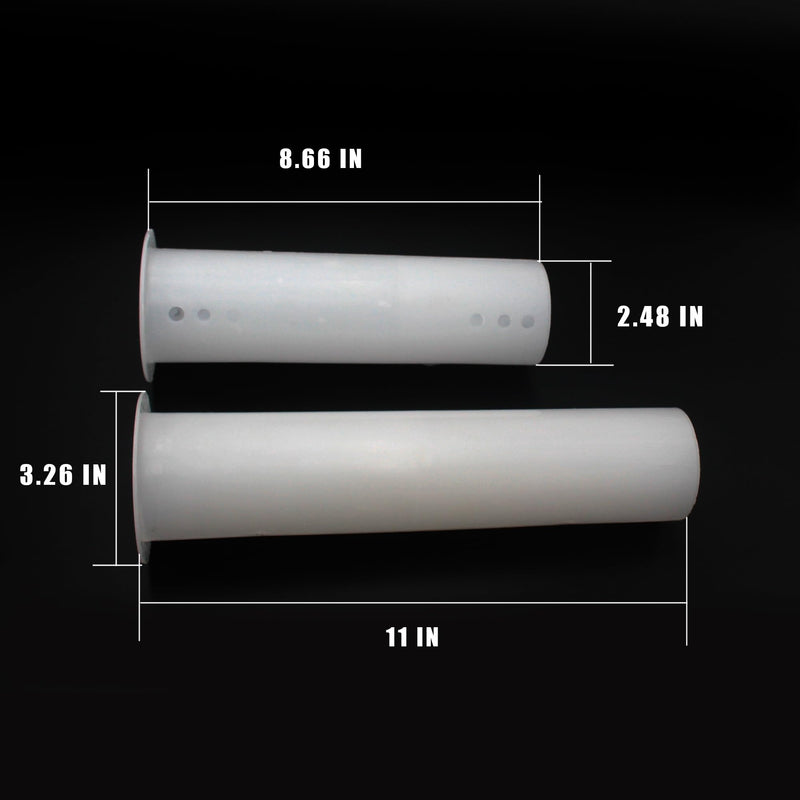 [Australia - AusPower] - TAUROX Mini Split Cover Wall Sleeve for Air Conditioning Line Set Covers for Outside Units AC Sleeve Through The Wall Pipe Accessories (8.66 inches Length) 8.66 inches Length 
