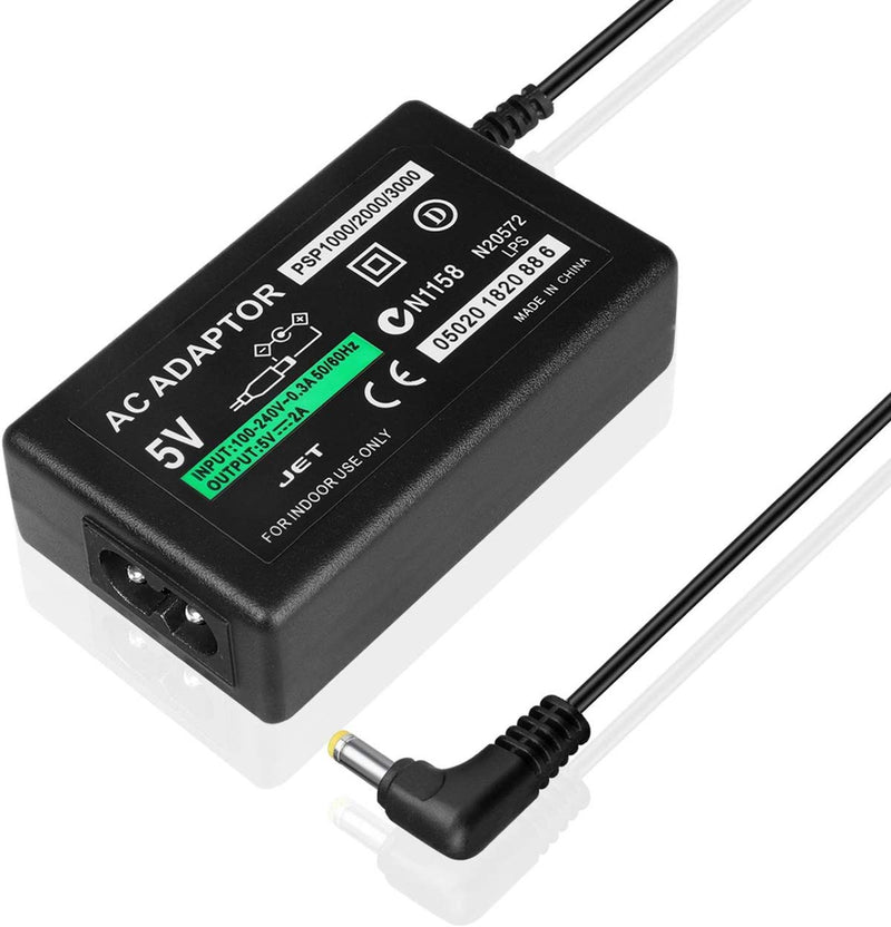 [Australia - AusPower] - PSP Charger ,TFSeven 5V 2A AC Wall Charger Compatiable for PSP Battery PSP-110 Sony Playstation 1000 1001 PSP Slim & Lite PSP-S110 2000 2001 3000 3001 Replacement AC Adapter 