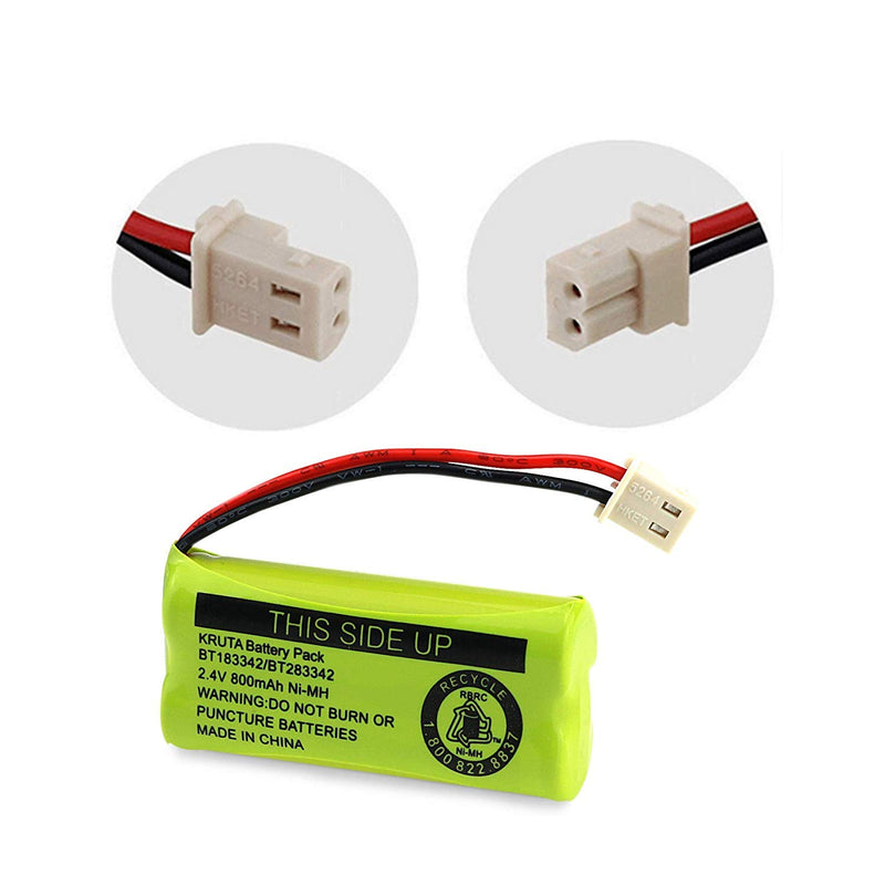 [Australia - AusPower] - BT183342/BT283342 2.4V 800mAh Ni-MH Battery Pack, Also Compatible with AT&T VTech Cordless Phone Batteries BT166342/BT266342 BT162342/BT262342 2SN-AAA40H-S-X2 Pack 2 