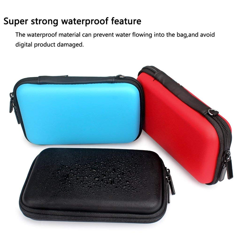 [Australia - AusPower] - Aprince Digital Gadget Case Waterproof Memory Card Case,Designed for External Hard Drive,USB Flash Drives,Power Banks - Best for Traveling Black 