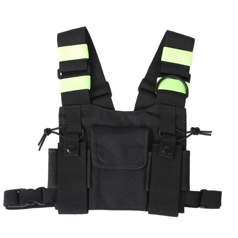 [Australia - AusPower] - Yellow Chest Harness Pack, Nylon Chest Harness Pouch for UV-5R/82/9R/XR 