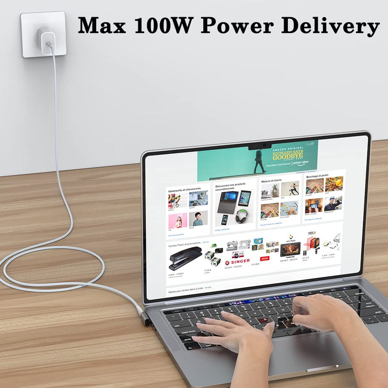 [Australia - AusPower] - AuviPal USB C 90 Degree Adapter (2 Pack), 40Gbps USB C Male to USB C Female Connector, USB Type C Thunderbolt 4/3 Extender for MacBook Pro, iMac, iPad Pro, Tablet, Phones and Other Type C Devices 