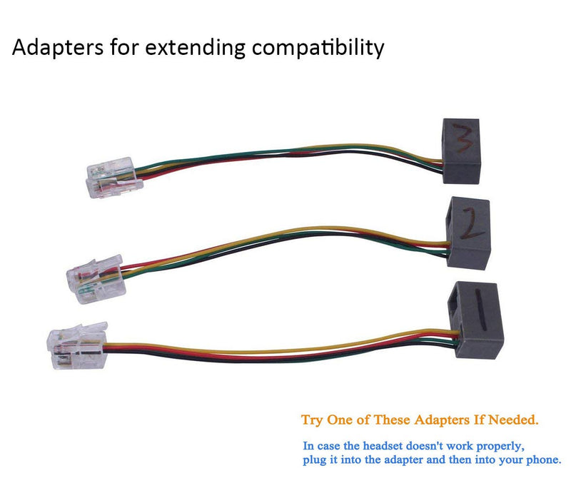 [Australia - AusPower] - Wantek Corded Telephone Headset Mono w/Noise Canceling Mic for Avaya Aastra Allworx Adtran Alcatel Lucent AltiGen Comdial Digium Gigaset InterTel Mitel Plantronics MiVoice Landline Deskphones(F600S1) 