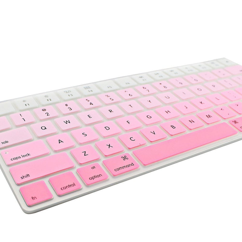 [Australia - AusPower] - JIFF 2 in 1 Bundle - Silicone Soft Skin Protector Covers for Apple Magic Keyboard (MLA22LL/A) with US Layout and MAC Apple Magic Mouse (Pink) Pink 