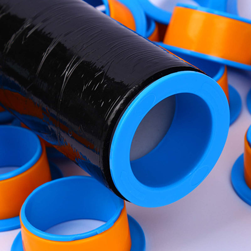 [Australia - AusPower] - OVOV Stretch Wrap Dispenser 2 Pair Plastic Hand Saver Fit for 3” Core Shrink Wrap Holder (Blue) Free Blue 