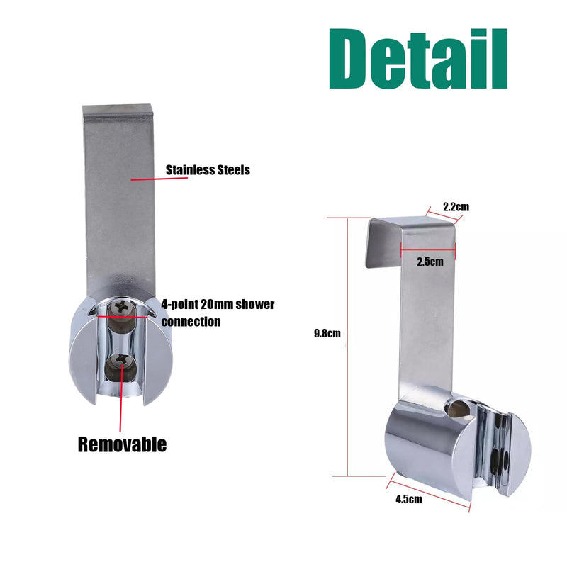 [Australia - AusPower] - Bidet Sprayer Holder Toilet Bathroom Attachment Hanging Bracket for Handheld Shower Wand, Diaper Sprayer,Stainless Steel Holder for Hand Shower Toilet Bidet Sprayer 