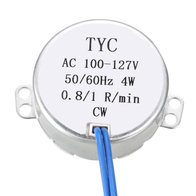 [Australia - AusPower] - uxcell Metal Gear Synchronous Synchron Motor AC 100-127V 0.8-1RPM 50-60Hz CW 4W 0.8-1RPM CW 