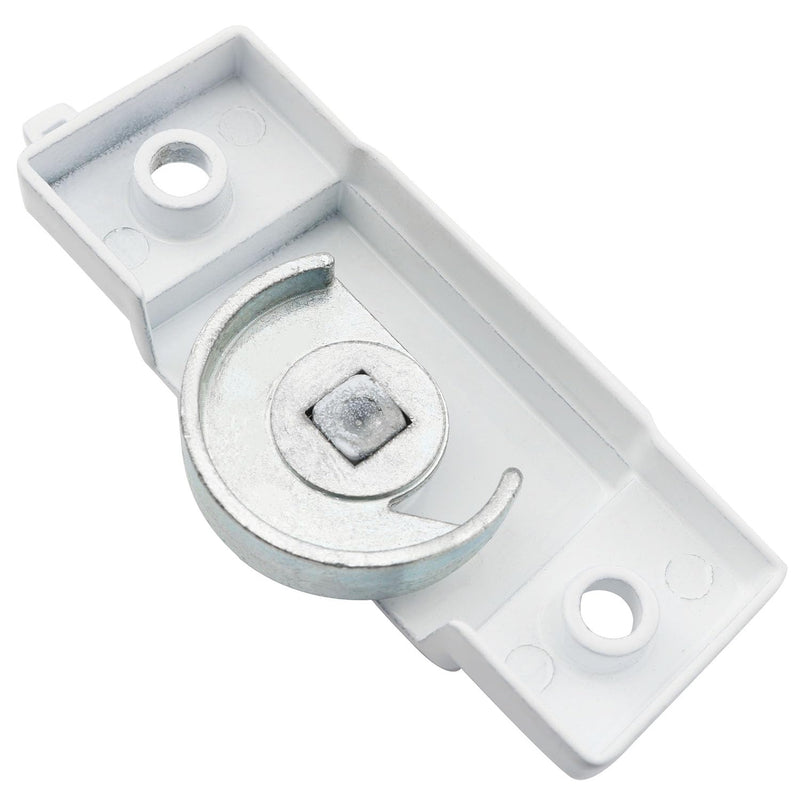 [Australia - AusPower] - XGNG 4PCS White Solid Metal Vinyl Window Sash Locks Window Sash Locks and Keeper for Vertical and Horizontal Sliding Windows Double Hung Window Latch Lock Replacement Security 