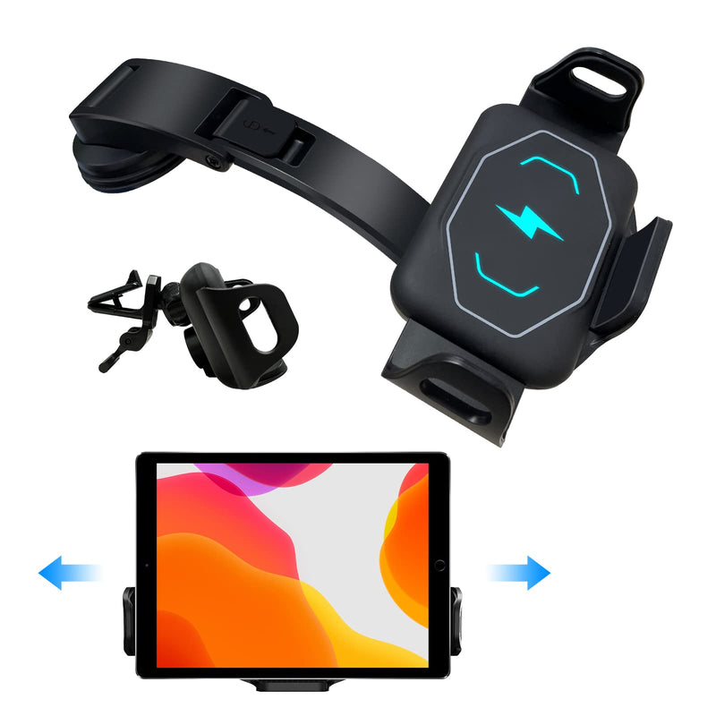 [Australia - AusPower] - Wireless Car Charger Mount Smart Touch Auto Clamping Compatible with Samsung Galaxy Z Fold3 Fold2, Xiaomi Mix Fold,iPhone 11/12/13，15W Qi Fast Charging for Air Vent & Dashboard 