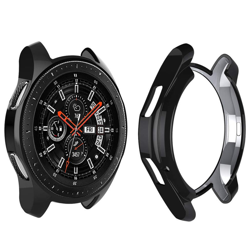 [Australia - AusPower] - 6 Pack Case Compatible Samsung Galaxy Watch 46mm, NaHai TPU Slim Plated Case Shock-Proof Cover All-Around Protective Bumper Shell for Galaxy Watch 46mm Smartwatch 