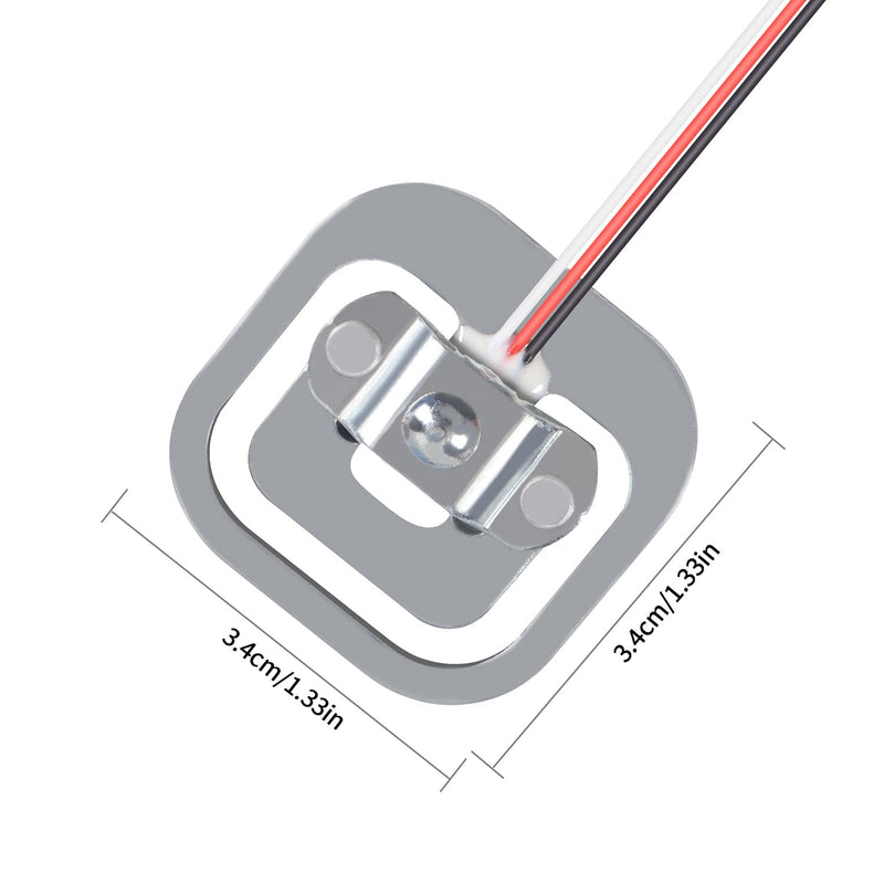 [Australia - AusPower] - Dorhea 8Pcs 50kg Load Cell Body Scale Half Bridge Strain Gauge Human Body Digital Scale Weight Weighting Sensor Half-Bridge Amplifier with 2Pcs HX711 Amplifier AD Module for Ardu ino Raspberry Pi 