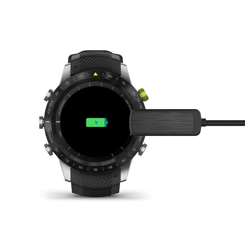 [Australia - AusPower] - Charging Clip Compatible with Garmin MARQ Athlete/Aviator/Captain/Driver/Expedition Smartwatch Charger, 3.3ft USB Data Sync Charge Cradle Dock Adapter Charging Cable - Black 