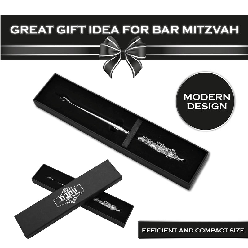 [Australia - AusPower] - Ateret Judaica Torah Book Pointer Yad Hand Pointer Finish Great bar bat Mitzvah Gift Silver 