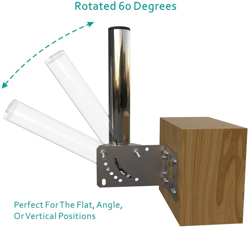 [Australia - AusPower] - Amazboost Antenna Pole Mount 9.6",Pole Mount for Outside Home Antenna(Signal Booster Antenna, Yagi Antenna, Antenna Expansion kit)- with U-Bracket Assembly,Universal Vertical Pole Mount 