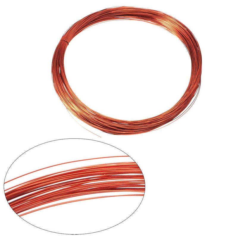 [Australia - AusPower] - uxcell 0.25mm Dia Magnet Wire Enameled Copper Wire Winding Coil 49ft Length Widely Used for Transformers Inductors 