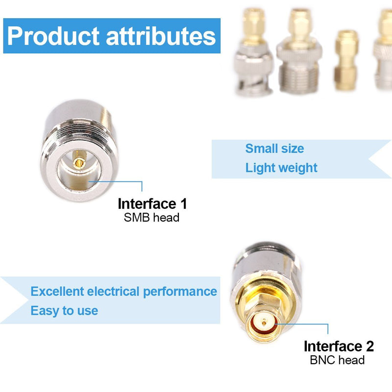 [Australia - AusPower] - Hilitchi 9 Pcs SMA to BNC RF Coaxial Coax Adapter BNC Male Female Coax Connector Kit 