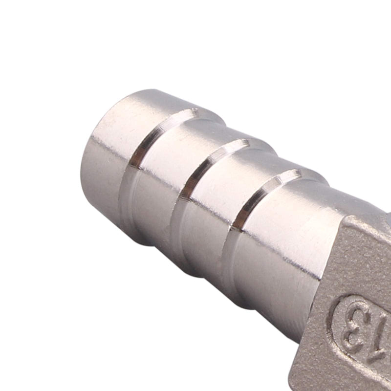 [Australia - AusPower] - DERPIPE Stainless Steel 1/2" Hose Barb, 3 Way Tee T Shape Union Barbed Splitter Fitting 0.5 Inch 