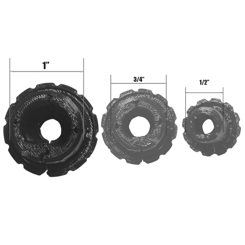 [Australia - AusPower] - 1/2 inch,3/4 inch,1 inch Wall Grommet for Starlink Cables,Starlink Cable Routing Kit,Star Link Accessories,(Black,1 inch,2 Packs) Black,1 inch,2 Pack 