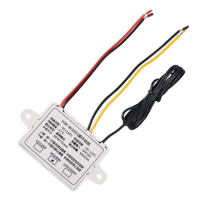 [Australia - AusPower] - Aobao 2pcs XH-W3001 Digital LED Temperature Controller Module 24V Digital Thermostat Switch with Waterproof Sensor Probe Programmable Heating Cooling Thermostat -50DegreeC to 110DegreeC 