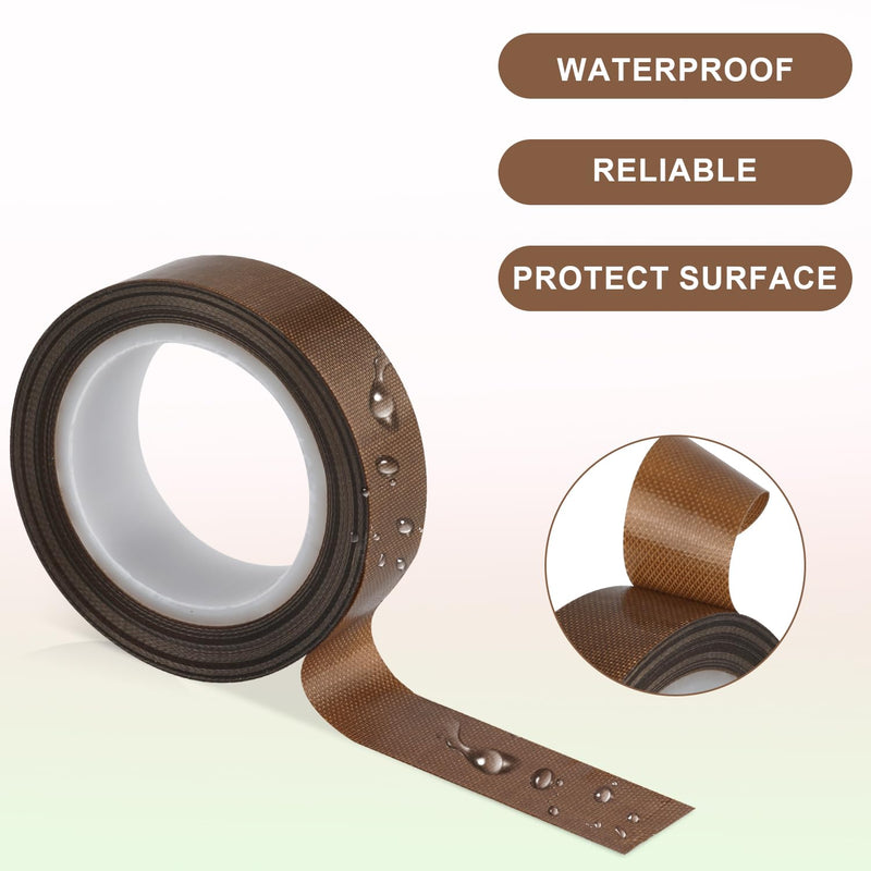 [Australia - AusPower] - NQEUEPN 2 Rolls 0.51inx32.81ftÂ Low Friction Tapes,Â Abrasion Squeak Resistant Drawer SlideÂ GlideÂ Tape PTFE Surface Protection Tape for Wood Drawer Cabinet Curtain Furniture (Brown) 